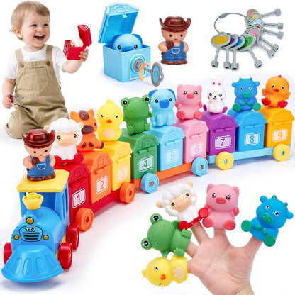 2-in-1 Learning Train Toy Set