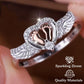 Sparkling Heart Memorial Ring for Mothers