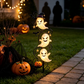Halloween-spöke trädgårdsspettlampa