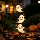 Halloween-spöke trädgårdsspettlampa