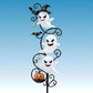 Halloween-spöke trädgårdsspettlampa