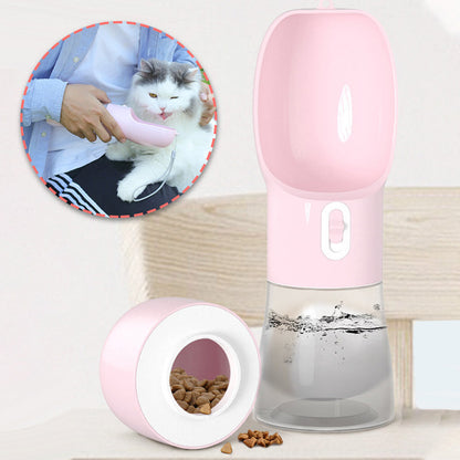 Portable pet water bottle