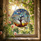 Stained Glass Tree of Life Window Hanging Decor