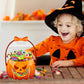 Halloween genomskinliga presentpåsar med pumpatema