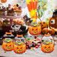 Halloween genomskinliga presentpåsar med pumpatema