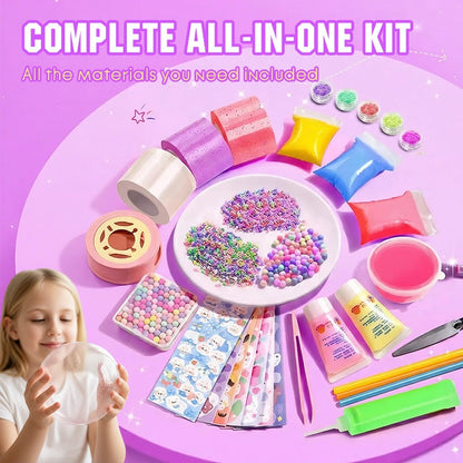 🎁 KREATIVITETSDEAL – Skapa klämbara bubblor, kuber och roliga former med allt i ett kit – DIY nanotejp-pyssel för barn