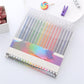 Set med gelpennor med glitter