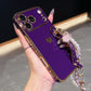 Chic Heart Beaded Strap Phone Case