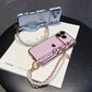 Chic Heart Beaded Strap Phone Case