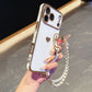 Chic Heart Beaded Strap Phone Case