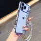 Chic Heart Beaded Strap Phone Case