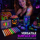 🌈 Rita, lys upp och stick ut – Glow Party-tatueringspennor för fest och kreativ lek