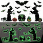 Halloween-bildekaler som lyser i mörkret