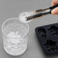 3D-skalleformad isbitsform i silikon med lock