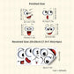 4 ark med roliga klistermärken med smileys