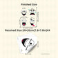 4 ark med roliga klistermärken med smileys