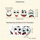 4 ark med roliga klistermärken med smileys