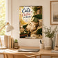2027 Cats Chillin' with Books Wall Calendar