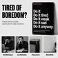 Retro Consistency Quotes Metal Tin Sign