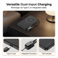 Portable 2.5W Watch Charger Power Bank with Integrated Cable
