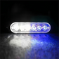 Vattentät LED-lampa med fast ljus och blinkfunktion för lastbilar och motorcyklar