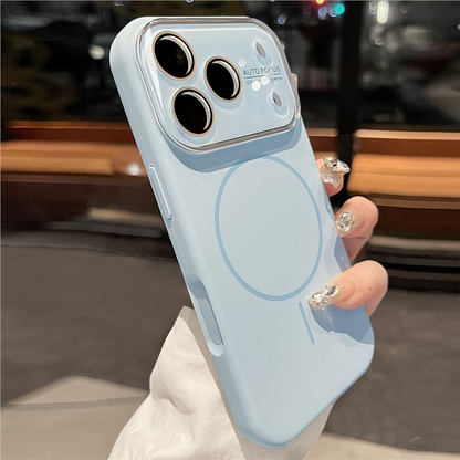 Magnetic Phone Case with Built-in Lens Protector