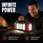 🔦 50 % RABATT NU! 💡 Multifunktionell bärbar strålkastare – kraftfull LED, tålig ABS & perfekt för alla äventyr ✨