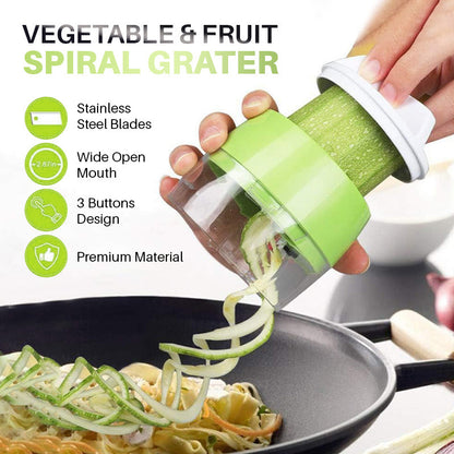 Spiralrivjärn för grönsaker och frukt