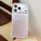 Sweet Heart Pattern Metallic Finish Phone Case