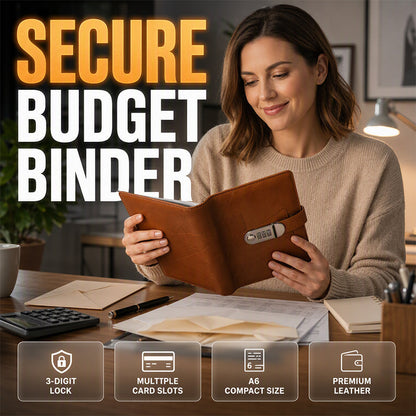 💰 55% REA – Budgetmapp med Lås | Smart Spara Pengar, Budgetera & Följa Dina Sparål