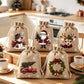 🎄 50 % RABATT NU! 🎁 Julklappspåsar med dragsko – festliga tomte- & renmotiv, dubbel dragsko & hållbart tyg – julglädje i varje gåva ✨