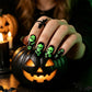 Glow Halloween-nagelklistermärken