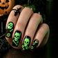 Glow Halloween-nagelklistermärken