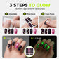 Glow Halloween-nagelklistermärken