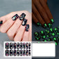 Glow Halloween-nagelklistermärken