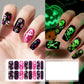 Glow Halloween-nagelklistermärken
