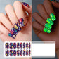 Glow Halloween-nagelklistermärken