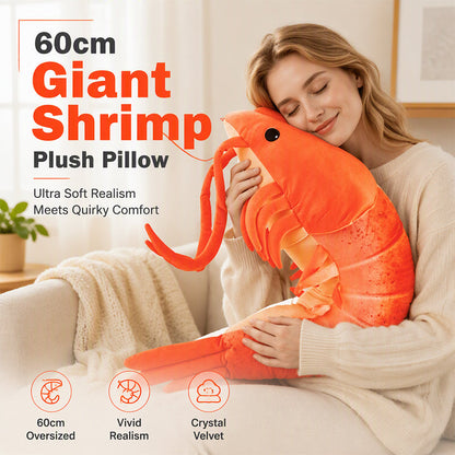 Creative BBQ Grilled Shrimp Plush Toy