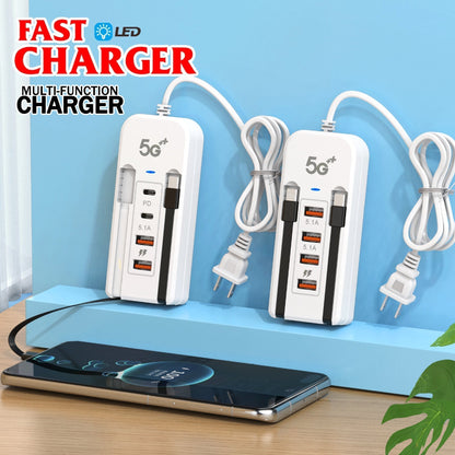 🔥🎁Nyhet 50 % RABATT🔥USB-laddningsstation med flera portar för skrivbordet