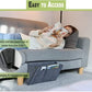 🛏️ 50% RABATT NU! 🛏️ Sängförvaringsväska med flera fack – mjukt filtmaterial, rymlig design & enkel installation – perfekt för studentrum, sovrum och små utrymmen 📚✨