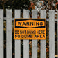 Funny Warning Sign Metal Wall Decor