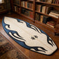 Surfboard-Shaped Soft Accent Rug
