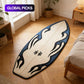 Surfboard-Shaped Soft Accent Rug