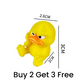 3D-utskriven arg gul ankleksak för skrivbordet