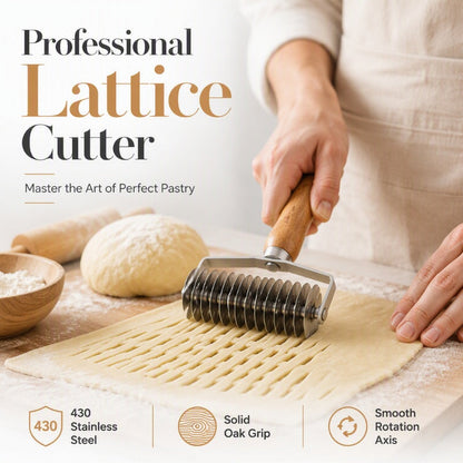 🔥🎁 50 % RABATT NU! 🍰 Rullskärare för Paj & Bakning – Skapa Snygga Nätmönster i Deg Enkelt ✨🥧