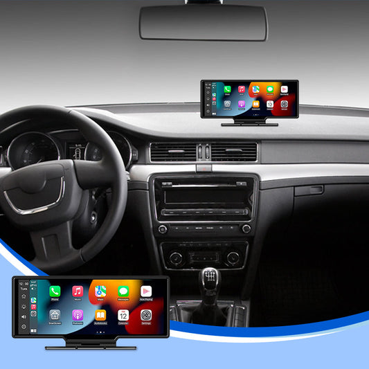 HD-skärm med dubbla kameror, pekskärm och CarPlay