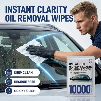 🚗💧 Vindskyddsdukar för borttagning av olja – eliminerar bländning, återställer klarheten, säkra och smutsfria!