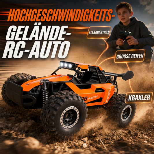 🏎️ 50 % RABATT! Höghastighets RC-bil med fyrhjulsdrift för tuff terräng