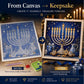 🔥🎁Nyhet 50 % RABATT🔥Gör-det-själv-kit för hanukkah-pärlkonst med träram