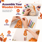 🎁Halloween-DIY-kit i trä med pumpor